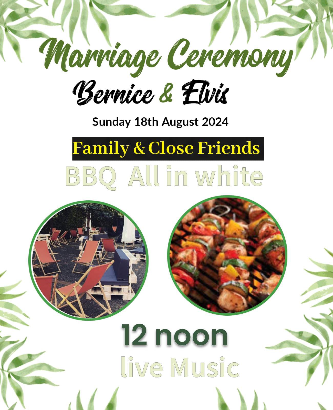 Sunday program flyer